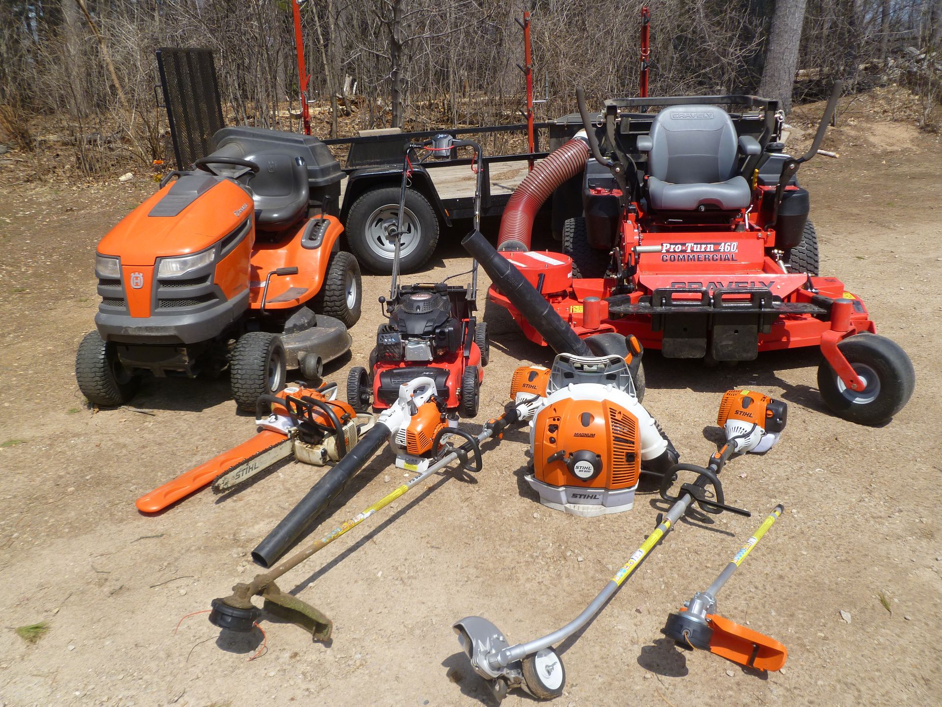 Advanced Green Lawn Services - Our first equipment setting the foundation in 2013