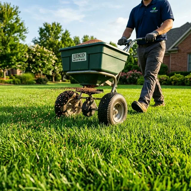 Professional lawn fertilizing service in Shawano WI - granular fertilizer application